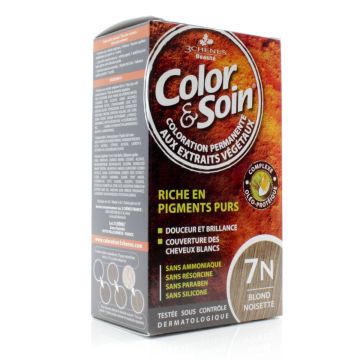 Natural hair coloration - Hazelnut blond 7N