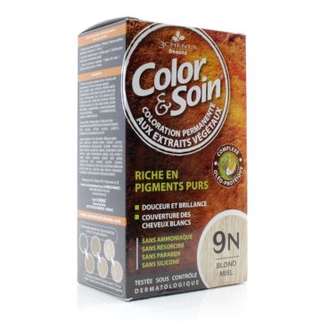 Natural hair coloration - Honey Blond 9N