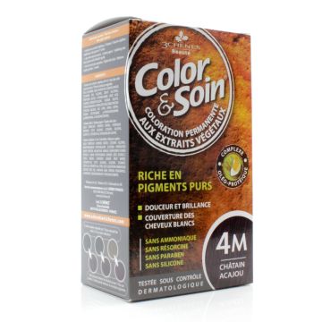 Natural hair coloration - Mahogany chestnut 4M