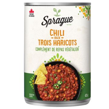 Chili - Three bean vegan meal supplement