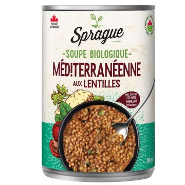 Organic soup - Mediterranean with lentils