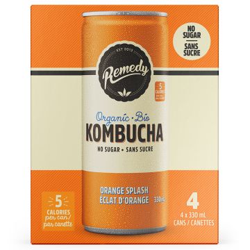 Organic kombucha - Orange splash x4