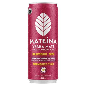 Boisson énergétique biologique - Yerba mate framboise yuzu