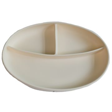 Silicone plate - Cream White