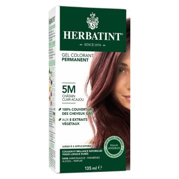 Permanent hair color - 5M Light Mahogany Chestnut