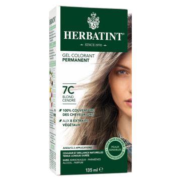 Permanent hair color gel - 7C Ash Blond