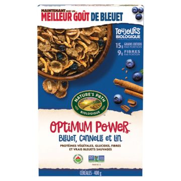 Organic cereals - Optimum power ® Blueberry cinnamon and flax