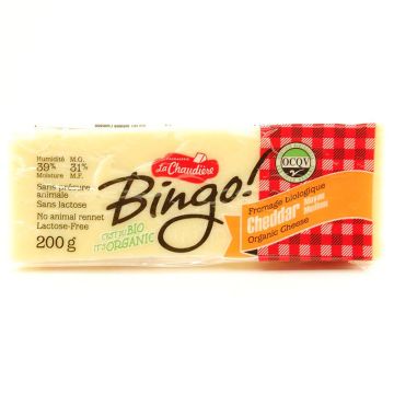 Bingo Organic Cheese - Medium Cheddar