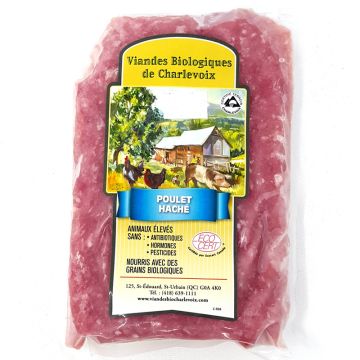 Frozen organic ground chicken