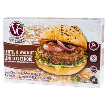 Vegan burger - Lentil & walnut