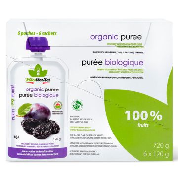 Organic puree - Plums and prunes