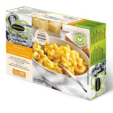 Frozen meals vegetarian -  Macaroni and cheese delight