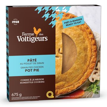 Grain-fed chicken pie - 8 inch frozen 