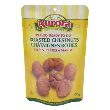 Peeled, ready to eat roasted chesnuts