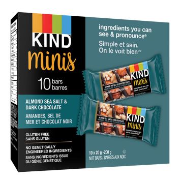 Minis bars - Almonds sea salt & dark chocolate (Gluten free)