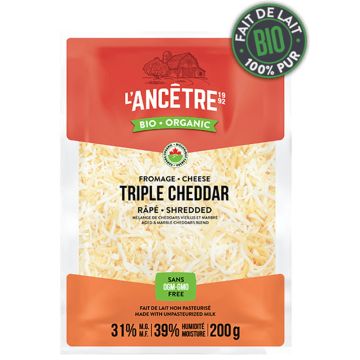 31% Organic Shredded Triple Cheddar