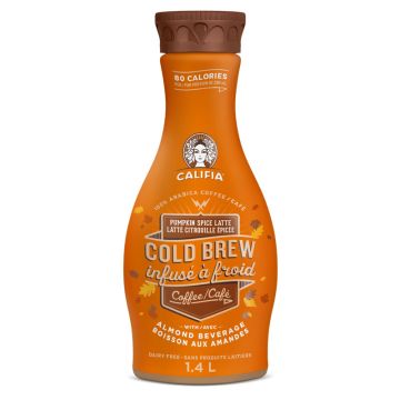 Almond beverage  - Pumpkin spice latte cold brew coffee