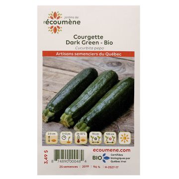 Squash organic -  Dark green zucchini