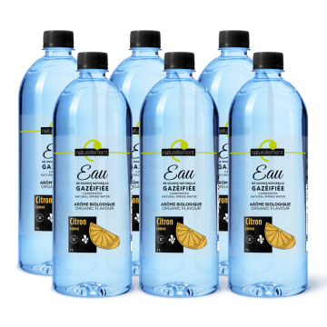 Carbonated Natural Spring Water - Lemon Organic Flavour