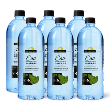 Carbonated Natural Spring Water - Lime Organic Flavour