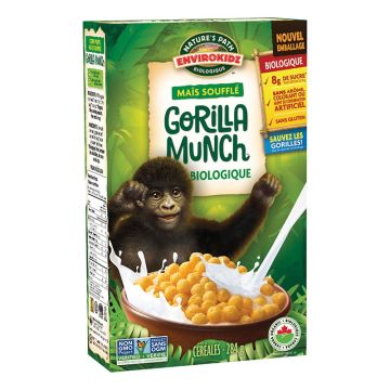 Organic Cereals - Envirokidz Gorilla munch® Puffed corn