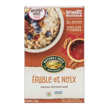 Organic instant oatmeal - Maple & nut