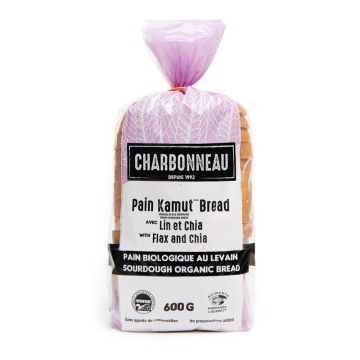 Organic sourdough bread - Kamut® khorasan wheat with flax and chia