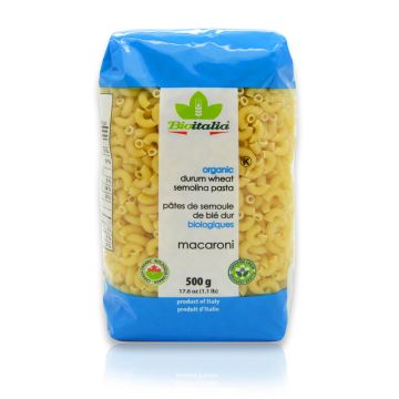 Organic Durum Wheat Semolina Macaroni Pasta