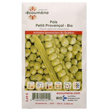 Organic vegetables - Small Provençal shelled peas