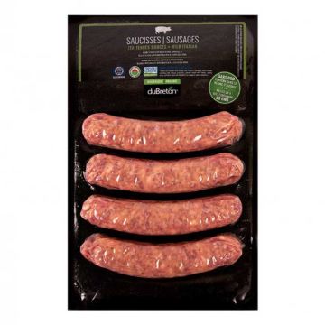 Organic pork -  Mild  italian sausages vacuum-packed