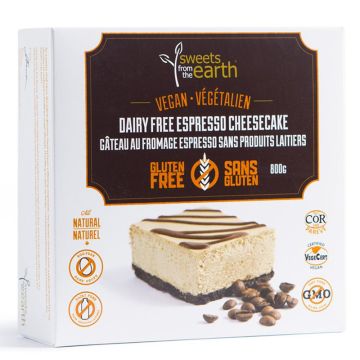 Vegan cake - Dairy-free and gluten-free espresso cheese