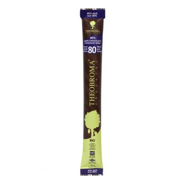 Fairtrade Organic 80% Pure Dark Cocoa Chocolate Baton