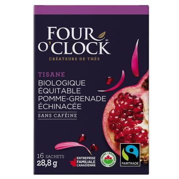 Organic Fairtrade Pomegranate Echinacea Caffeine-free Herbal Tea